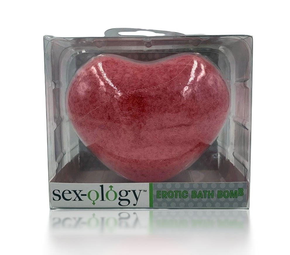 Hearts Aflame Erotic Lovers Bath Bomb with Mystery Toy