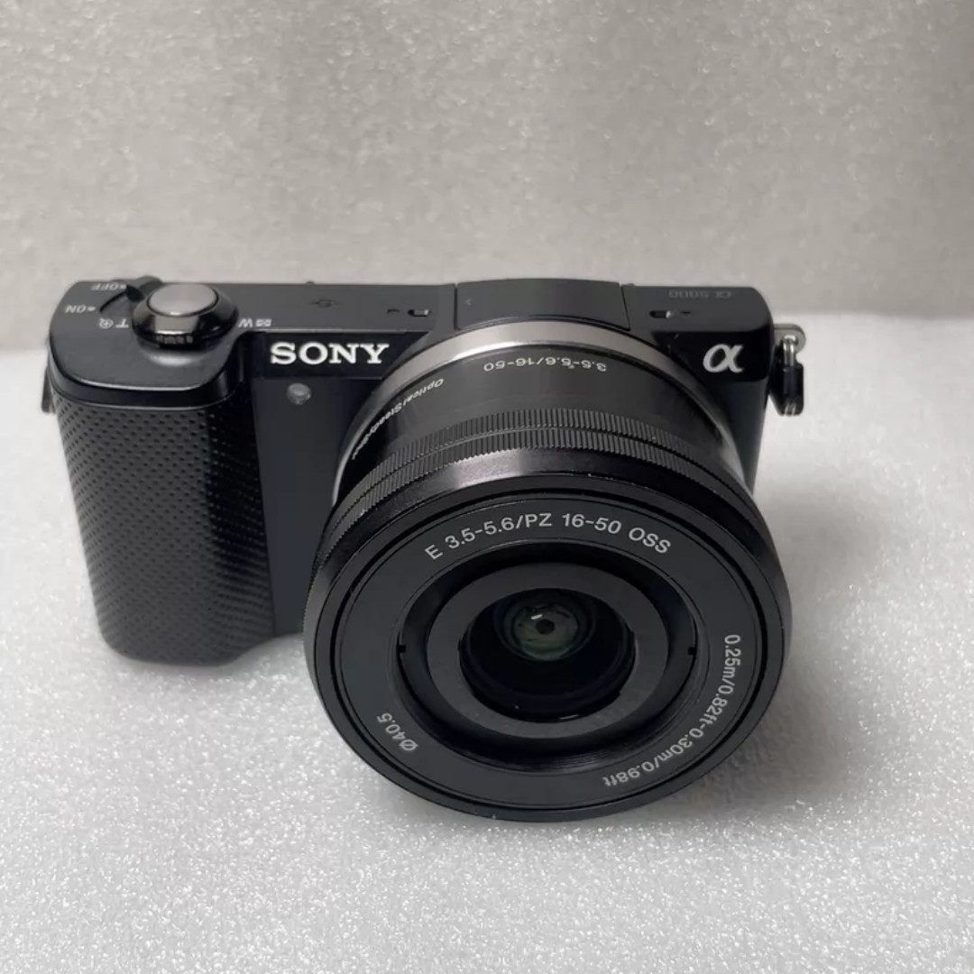 Sony Alpha a5000 Mirrorless Digital Camera 16-50mm Lens Black Complete Kit