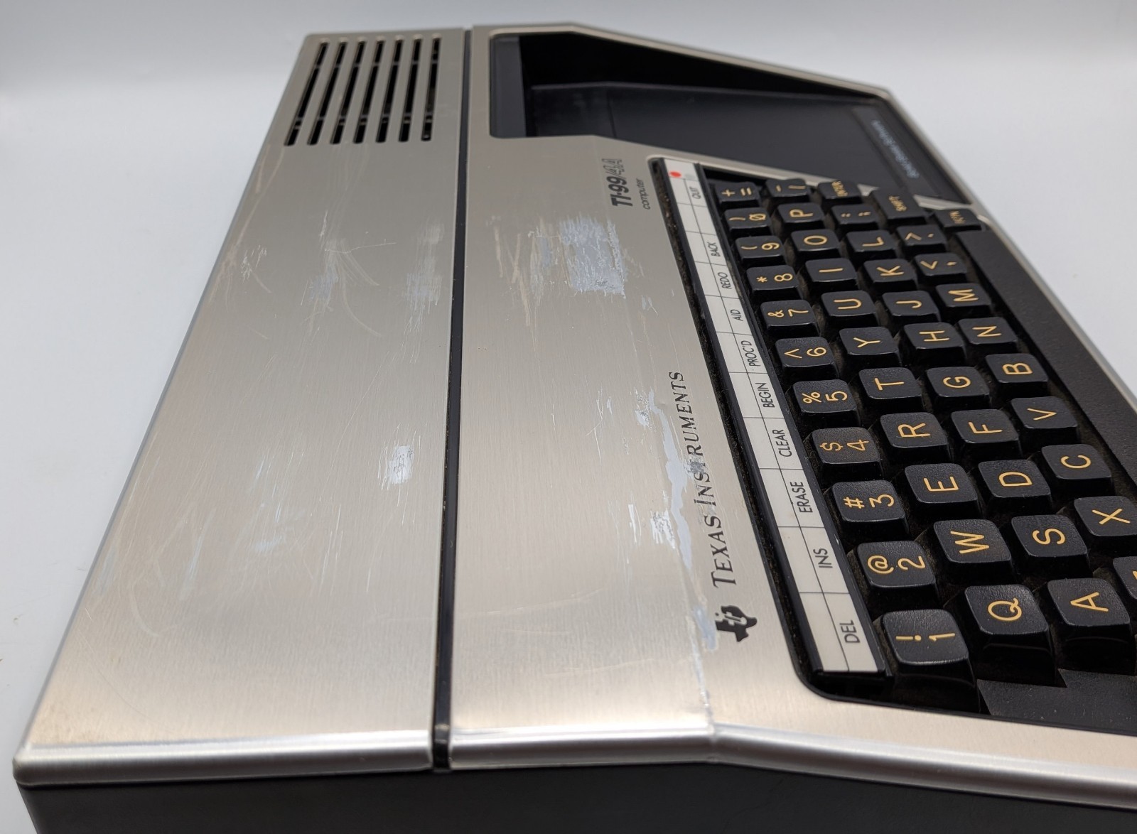 Texas Instruments TI-99/4A Home Computer Console Power Supply & Game UNTESTED