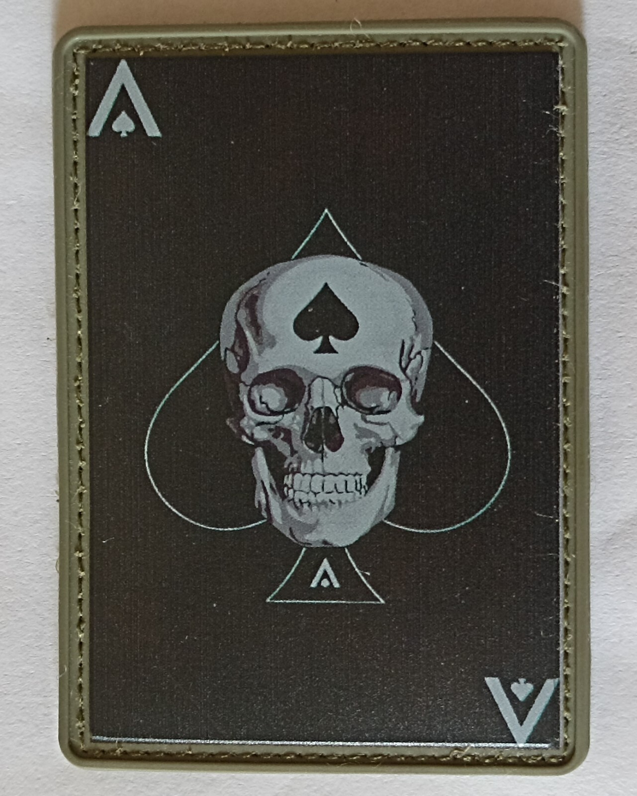 DEATH OF SPADES V2 Ukrainian Morale Patch MILITARY PVC operator death CARD