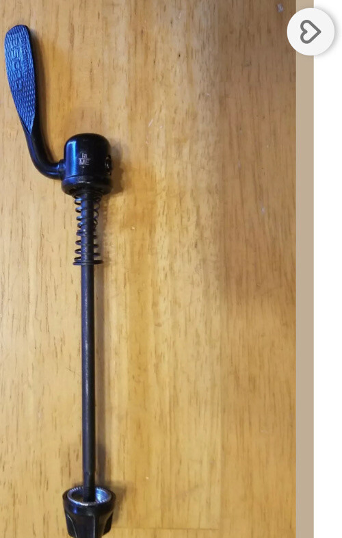 Shimano Front Bicycle Skewer 100mm Vintage Lever Design Black Easy Latch Trek