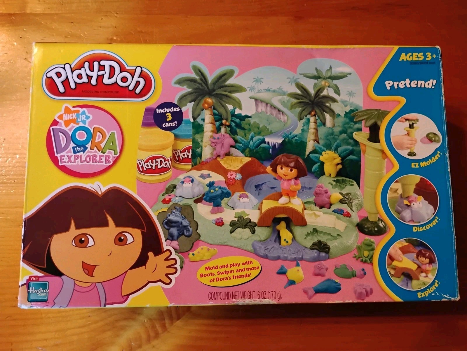 Nick Jr. Dora The Explorer Play-Doh Set: 2005: Open Box