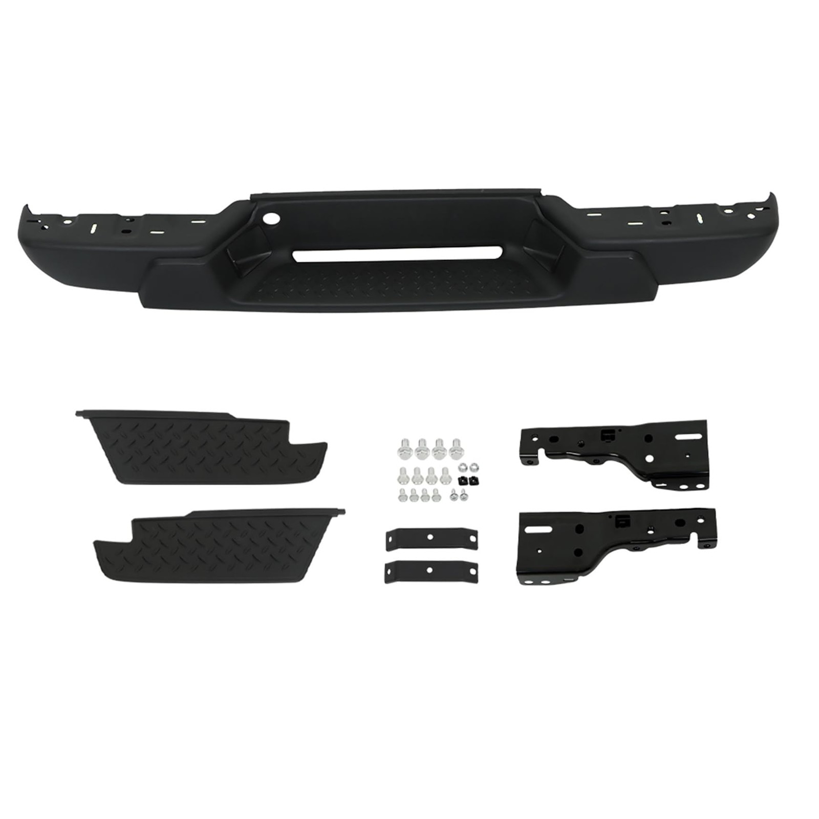 Replacement Rear Bumper Assembly Black Steel Colorado Canyon 2008-2012