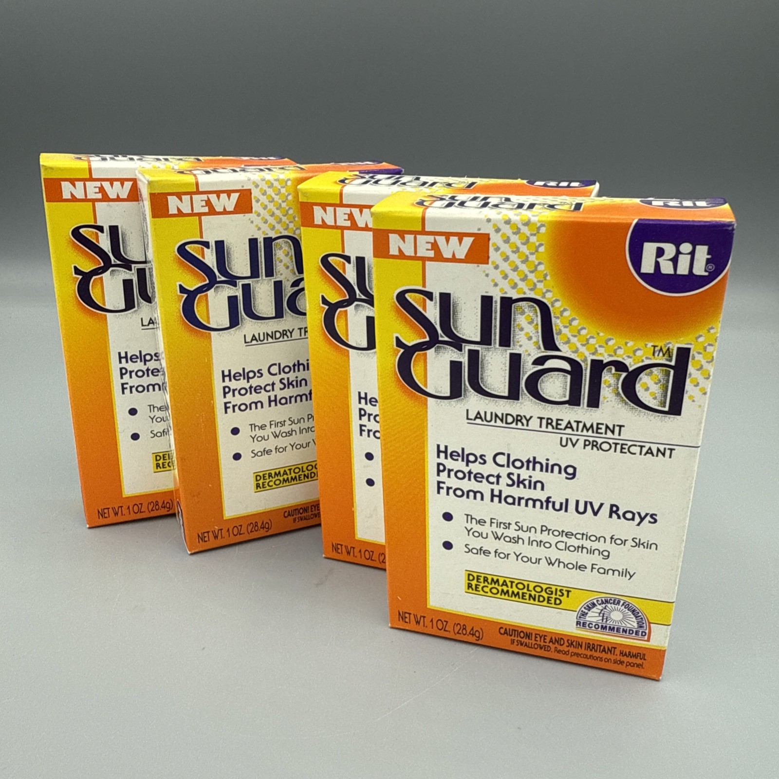 Lot of 4 Rit Sun Guard UPF 30 Laundry Treatment Rit SunGuard UV Protection 1 oz