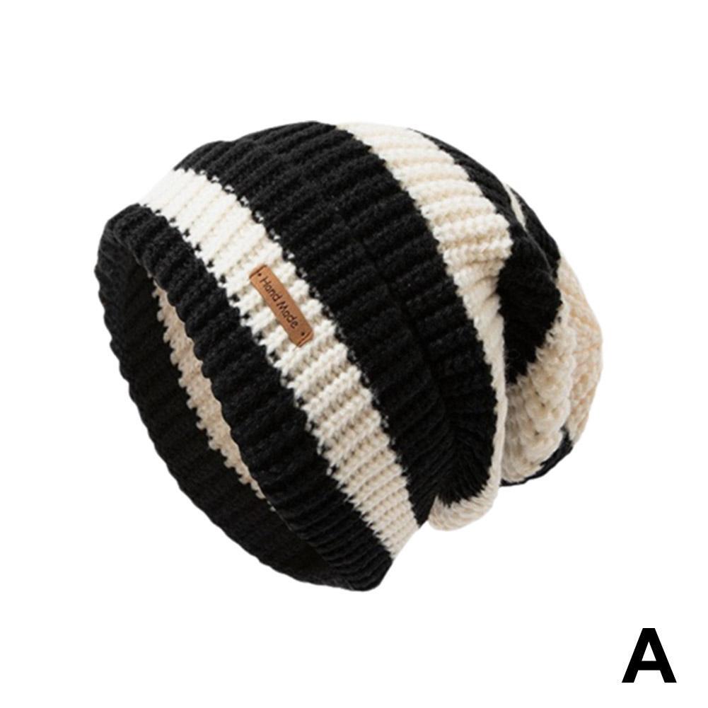 Winter Warm Hats For Women Stacking Knitted Bonnet Caps Soft Woolly Thermal S7I6