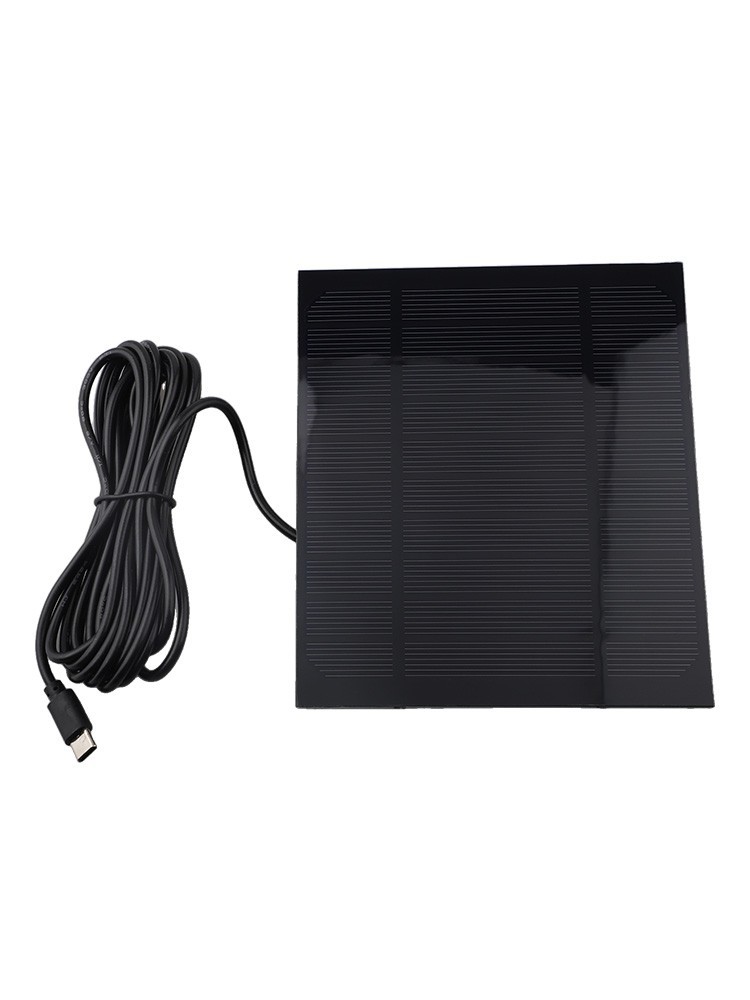 Compact 3 5W Solar Panel Charger for Type C Compatible Gadgets Outdoors