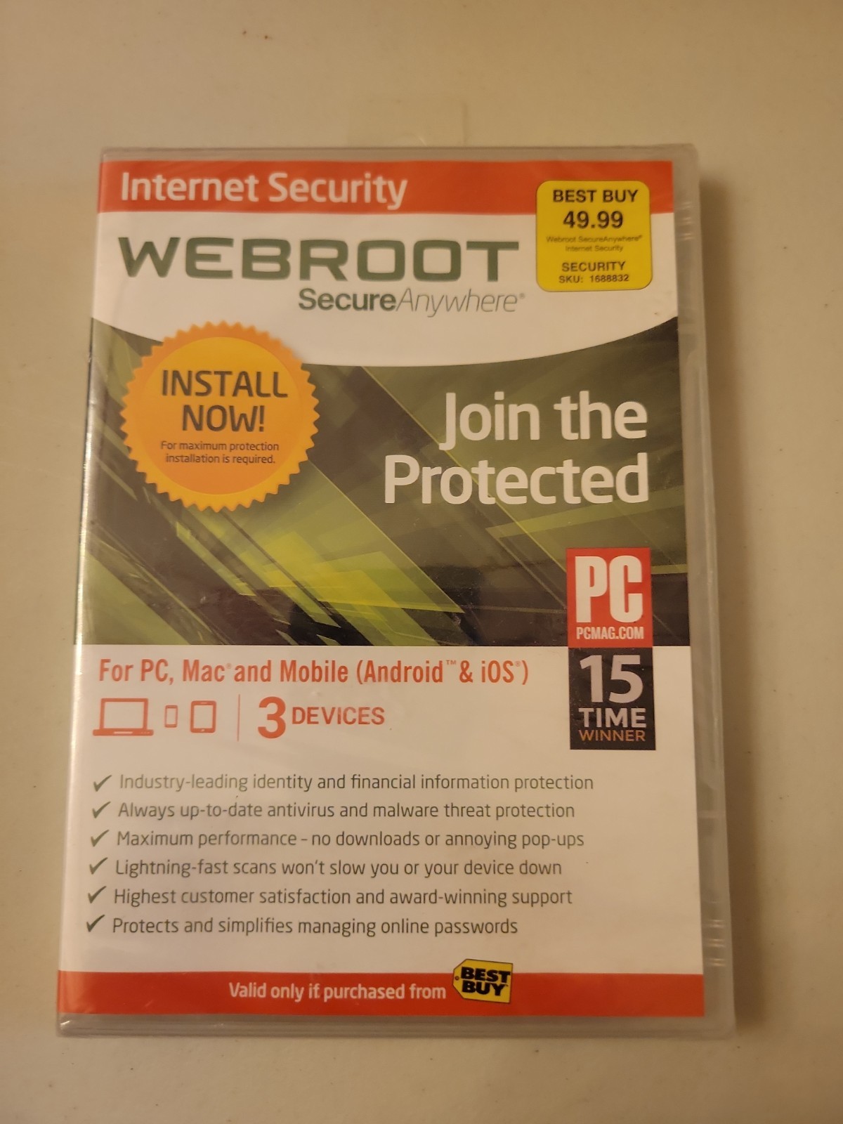 Webroot SecureAnywhere Internet Security - Full Version for Windows & Mac...