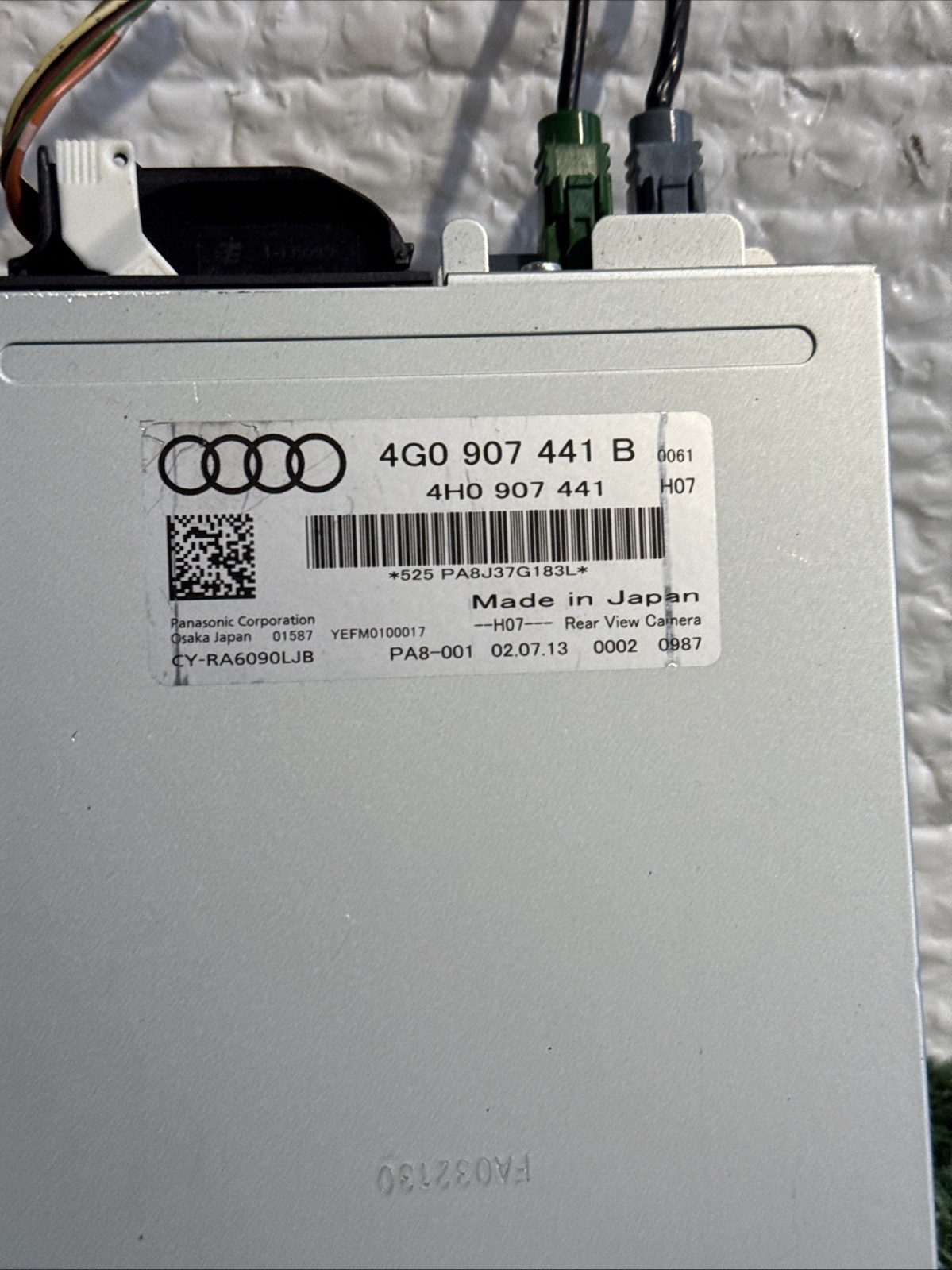2012 - 2015 AUDI A6 QUATTRO - REAR VIEW / Reverse Camera Control Module