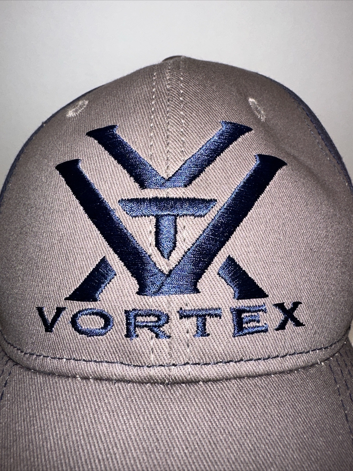 Vortex Snap Back Strap Gray and Blue Hat by Vortex Pristine Condition