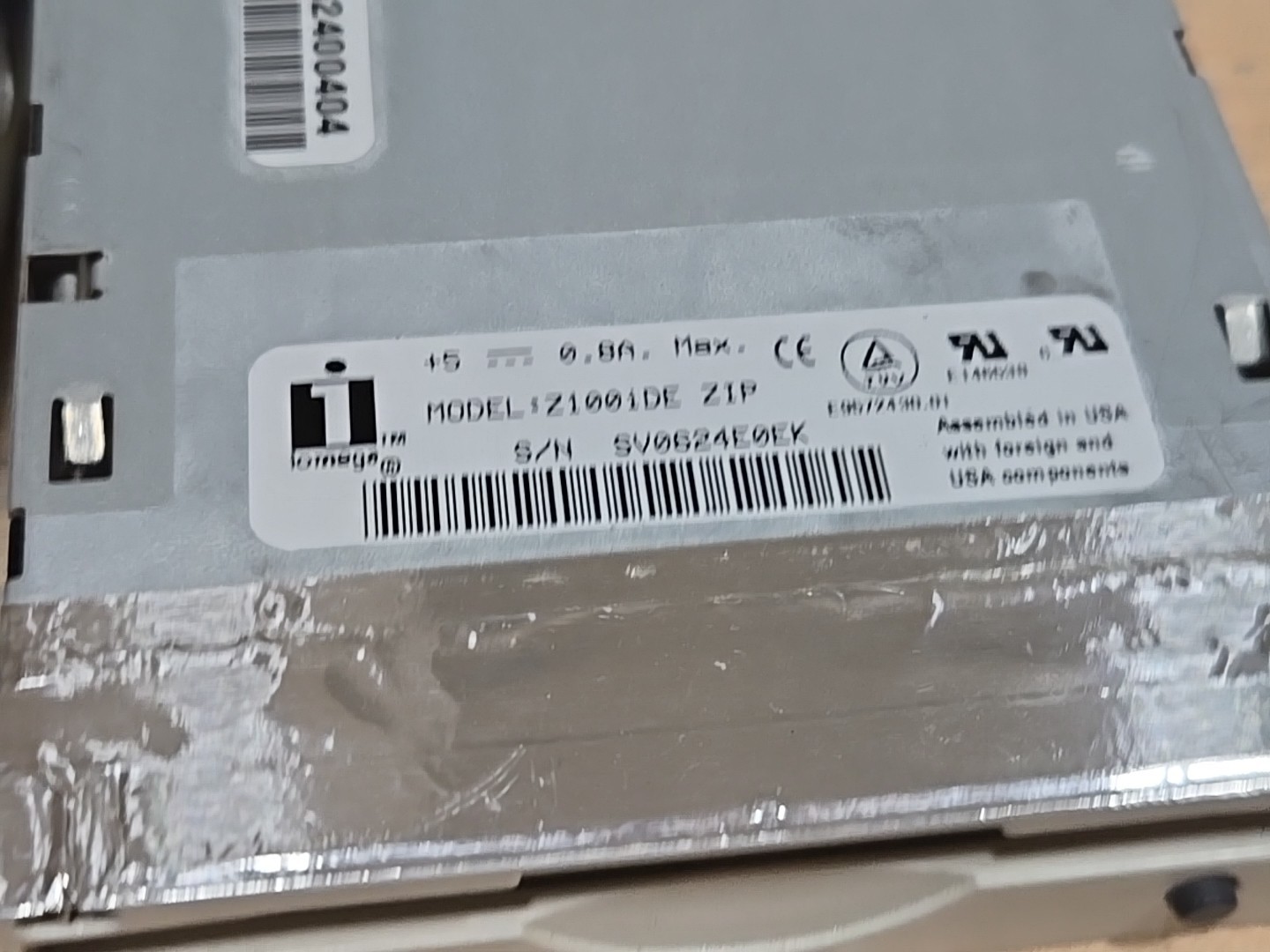 Vintage ZIP100 IOmega IDE (PATA, ATAPI) Z100IDE Floppy Disk Drive Untested AS-IS