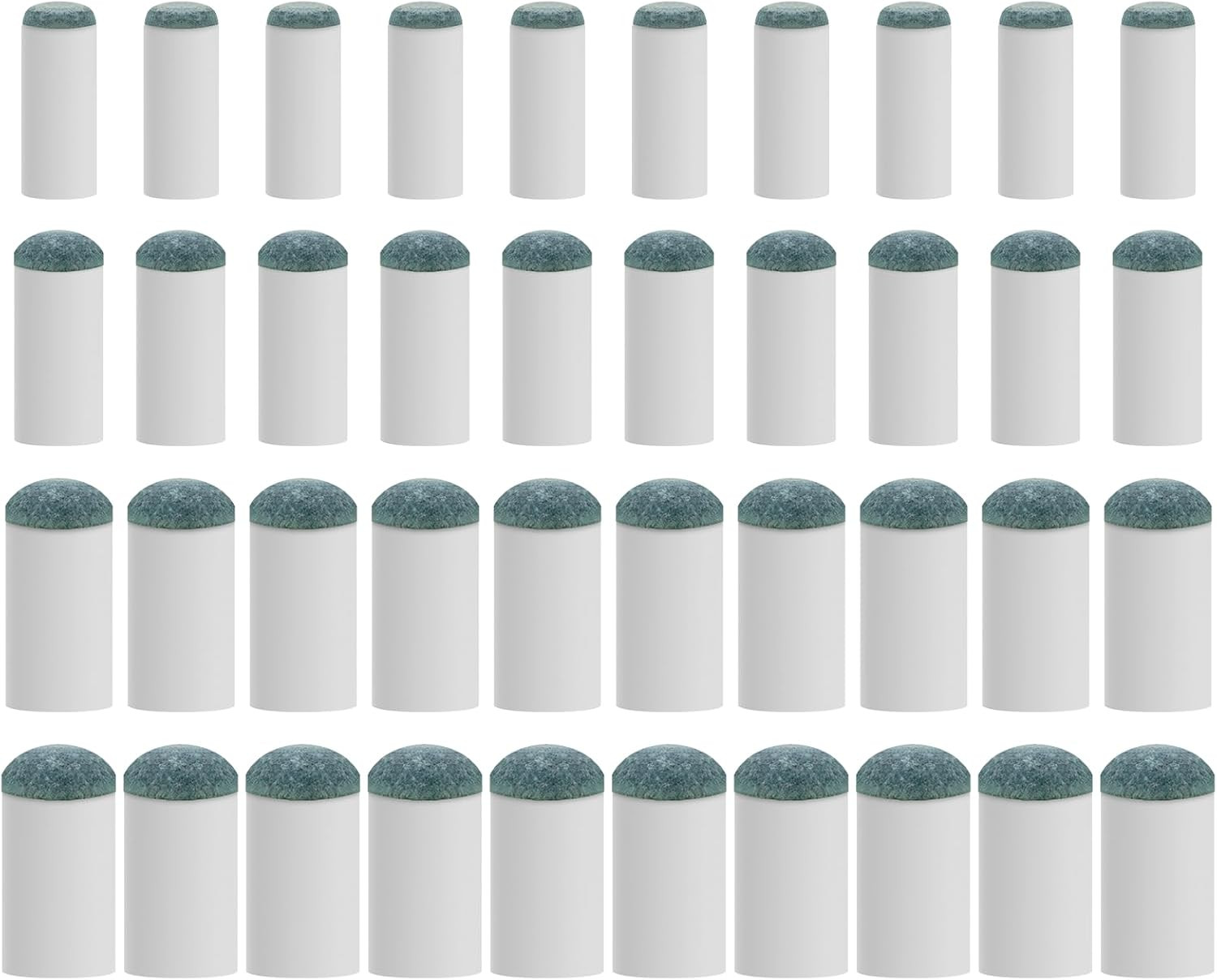 40Pcs Slip on Pool Cue Tips Replacement Kit, 4 Sizes Upgrade Pool Stick Tips for