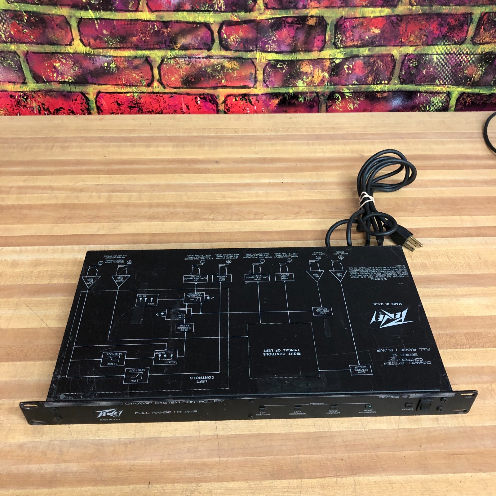 Peavey Dynamic System Controller Full Range/Bi-Amp Series 12 Rack Mount (WORKS)