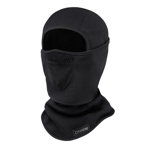 Kids Balaclava Windproof Ski Mask for Boy Girl (with Breathable Holes), 1 Black