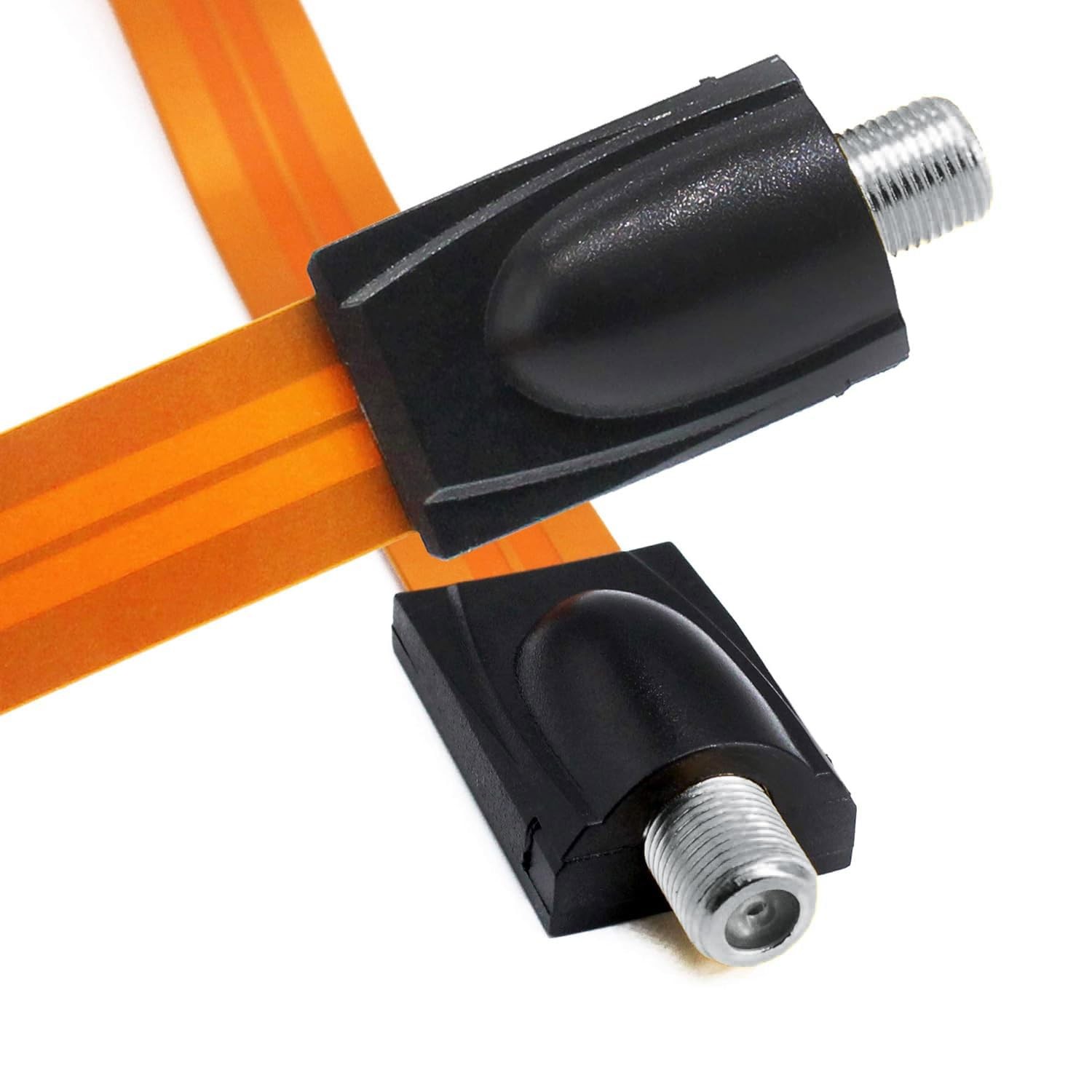 VANTRONIK Flat Coaxial Cable for Windows Ghost Wire Thin, Black and yellow