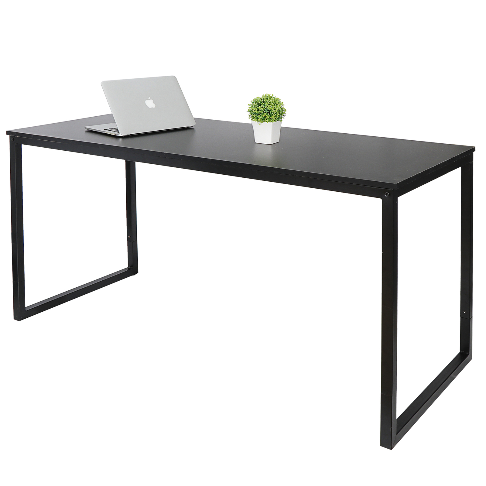 47" Computer Writing Desk Modern Study Office Desk Corner Table Espresso Style