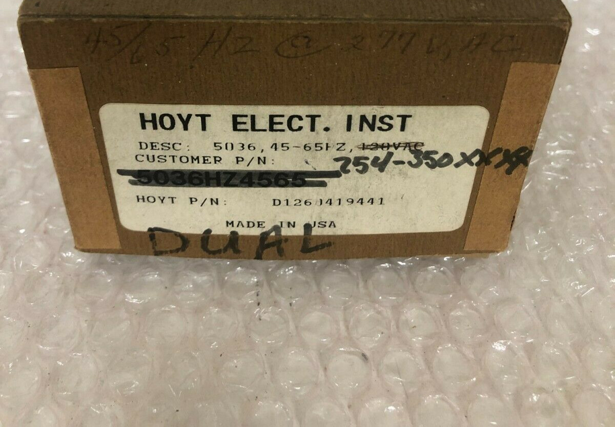 HOYT ELECTRICAL INSTRUMENTS  5036HZ4565     5036HZ  45/65