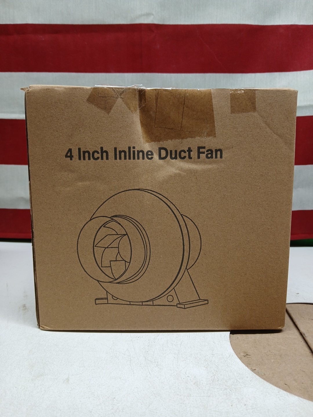 iPower  4" 195 CFM Inline Circulation Blower, 4" Air...