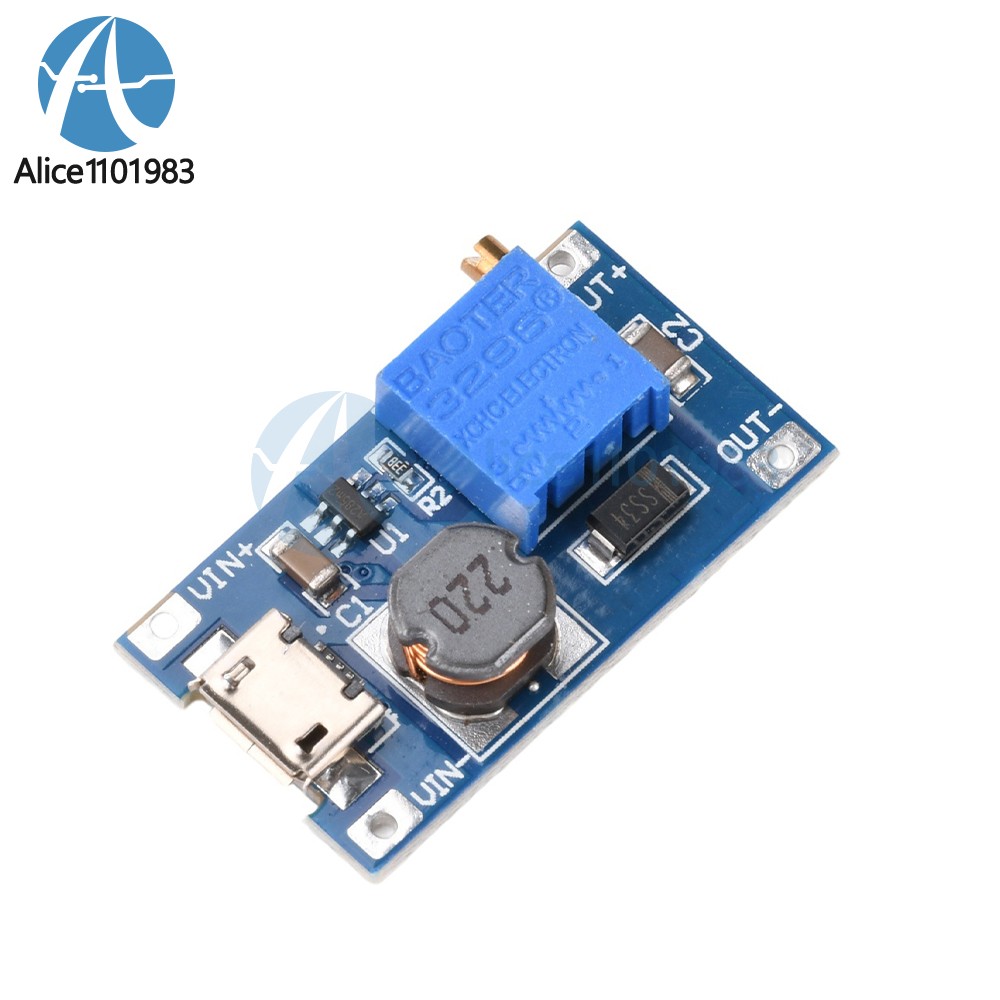5PCS 2A booster board DC-DC step-up module 2/24V to 5/9/12 / 28V Replace XL6009