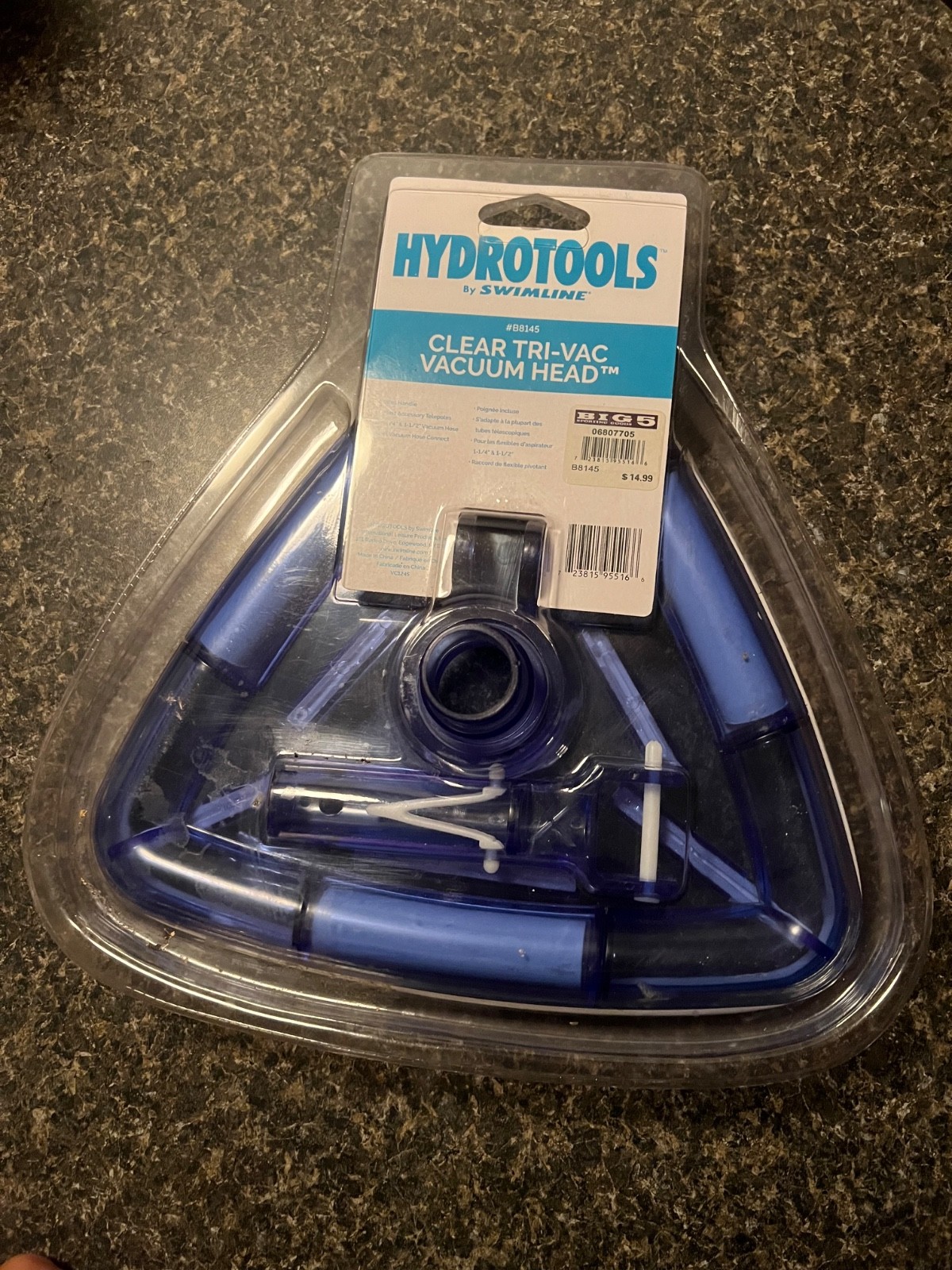 Hydrotools By Swimline Clear Tri-Vac Vacuum Head