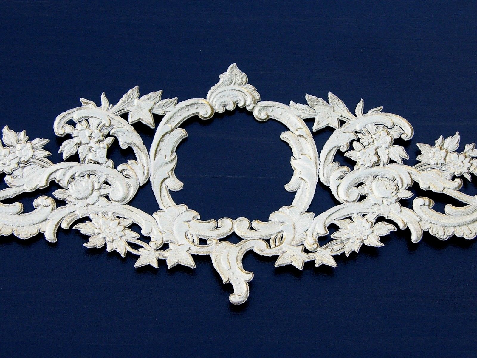 German Dresden Gold Foil Die Cut Scrap Art Embossed FRAME FILIGREE Decoupage