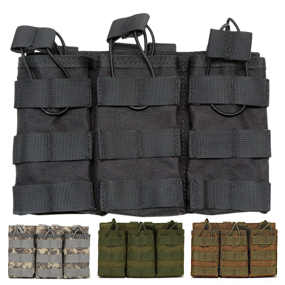 Tactical Triple Mag Pouch Backpack Vest Molle Accessories Bag Pack for Military