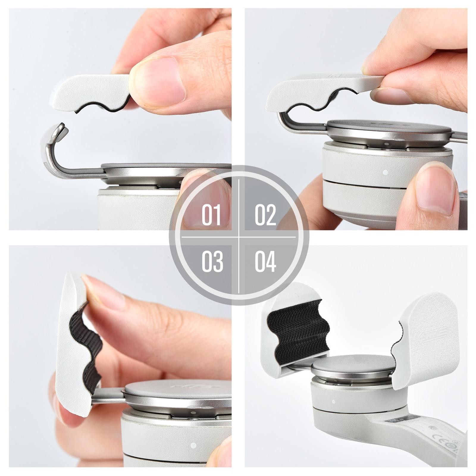 1Pair Bracket Extension Buckle Clip Mount For DJI OM 5/4 Handheld Stabilizer