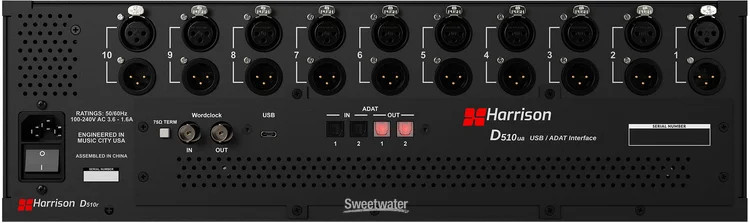 Harrison Audio D510ua USB/ADAT Audio Interface