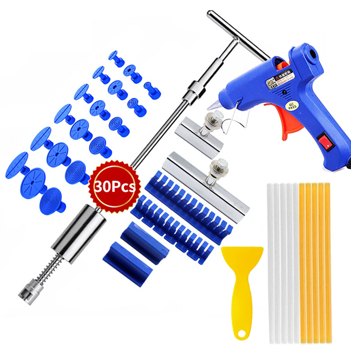 Car Paintless Dent Repair Dint Hail Damage Remover Car Dent Puller Glue Gun Kit