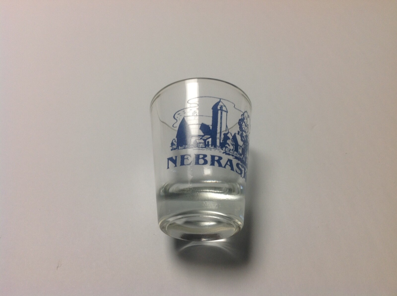 Nebraska Shot Glass Farm Scene