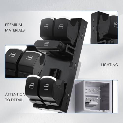 Power Window Master Control Switch Front Driver Side | Compatible with 2005