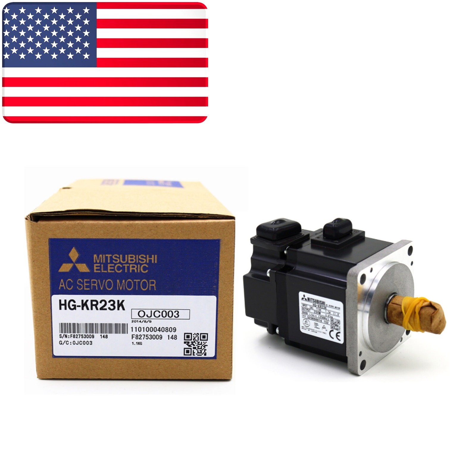 1PCS NEW IN BOX Mitsubishi AC Servo Motor HG-KR23K - US Stock