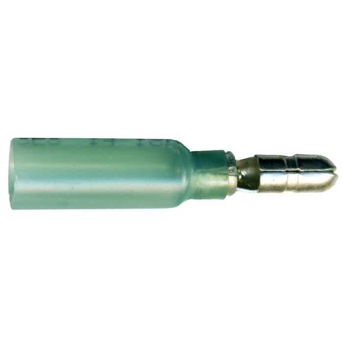Heat Shrink Crimp Male Bullet Connector Terminal 16-14 Gauge .180 Tab - 100 Pack