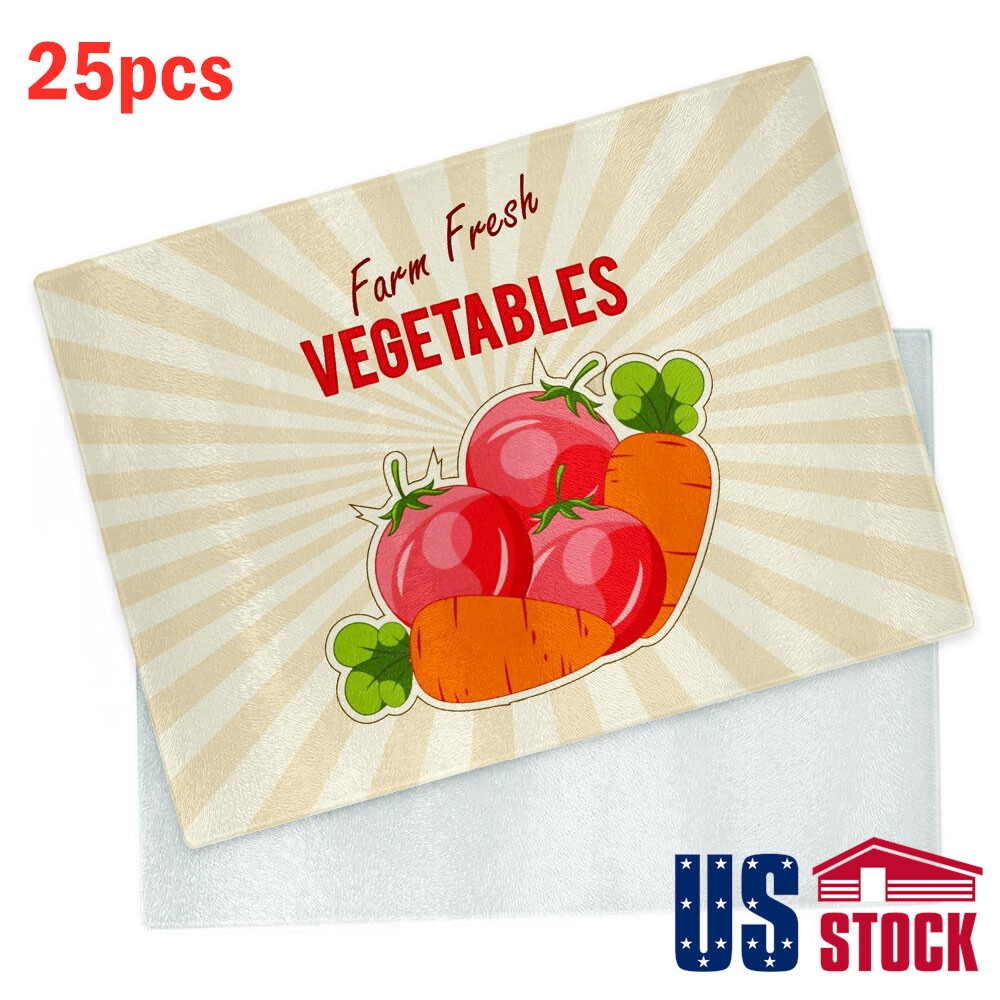 11in x 7.9in Tempered Glass Cutting Board Sublimation Blanks with Coating Rough