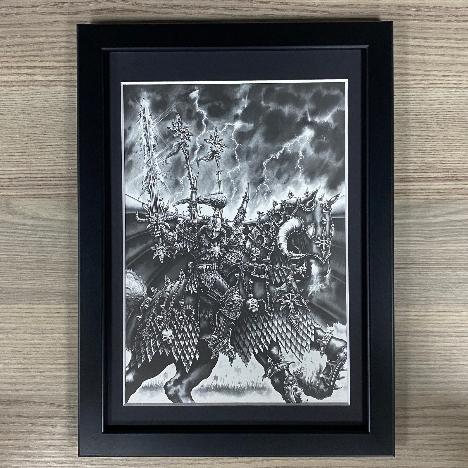 ARCHAON FRAMED ART EVERCHOSEN MOUNTED LORD WARRIORS OF CHAOS WARHAMMER AOS
