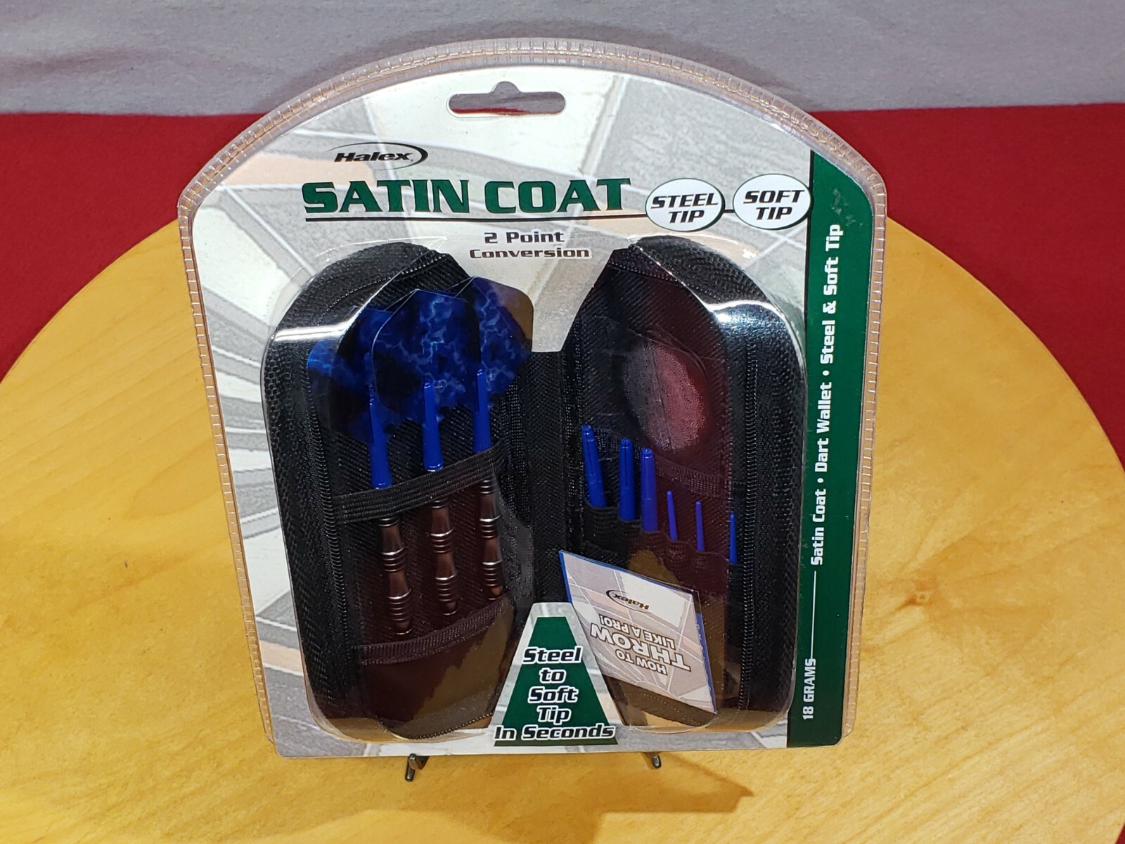 Halex Satin Coat 2 Point Conversion Steel/Soft Tip 18 Grams w/Dart Wallet *Blue*