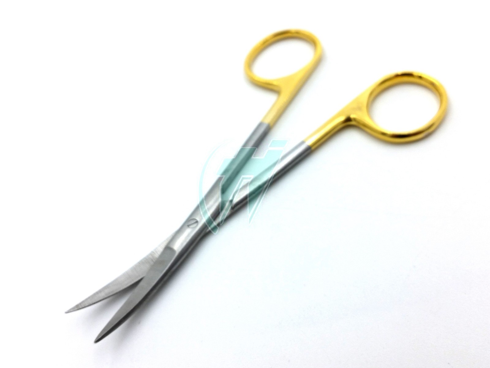 Gold Handle IRIS Micro Dissecting Scissors Curved 4.5"
