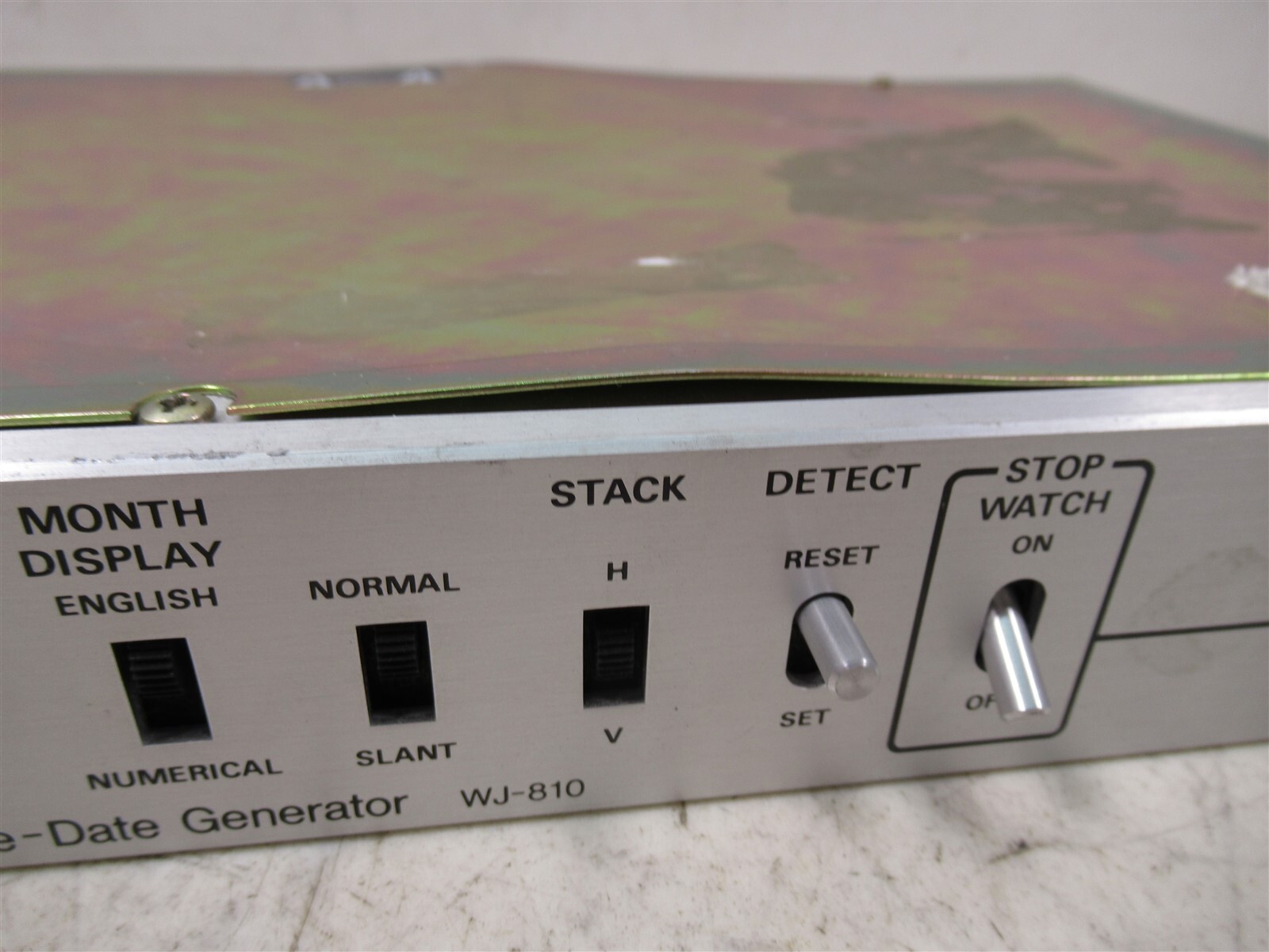 Panasonic Time-Date Generator WJ-810 Vintage Rack Mount Production Deck