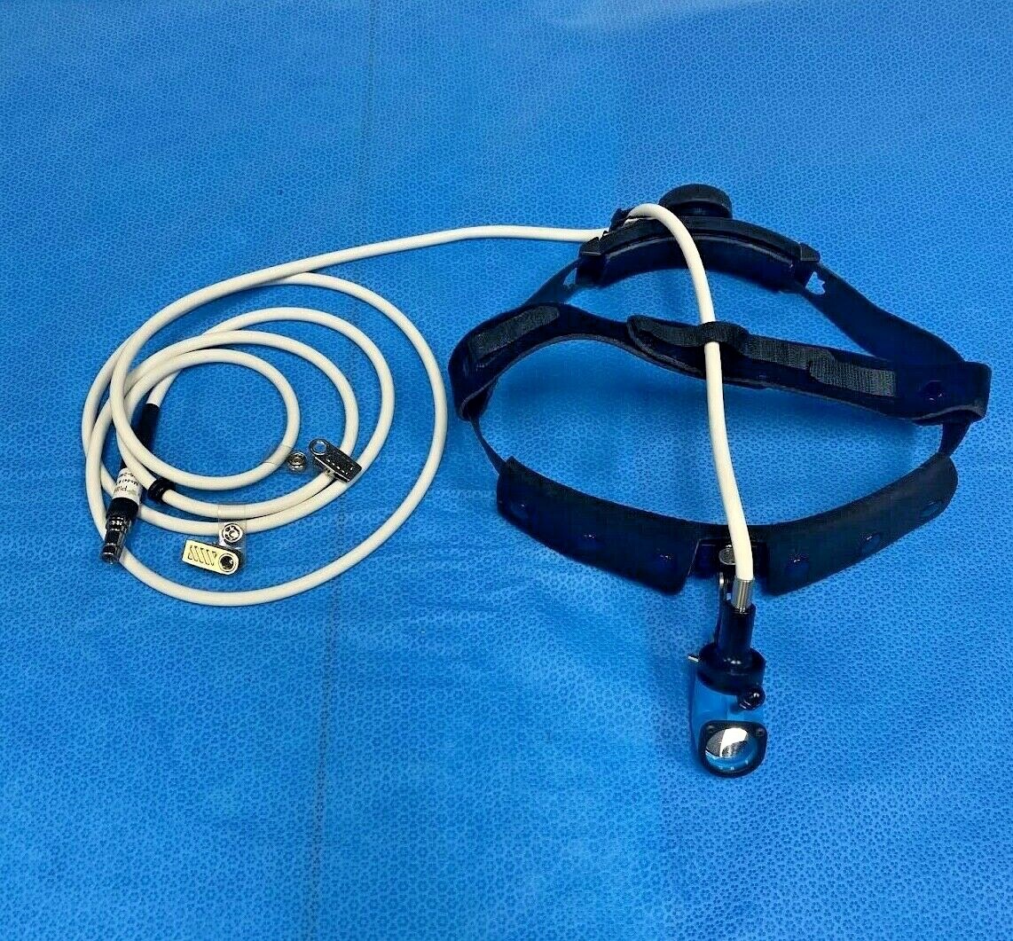 Pilling Weck W358XLG Coaxial Fiber Optic Head Lamp With 866-246-6990 Fiber Cable