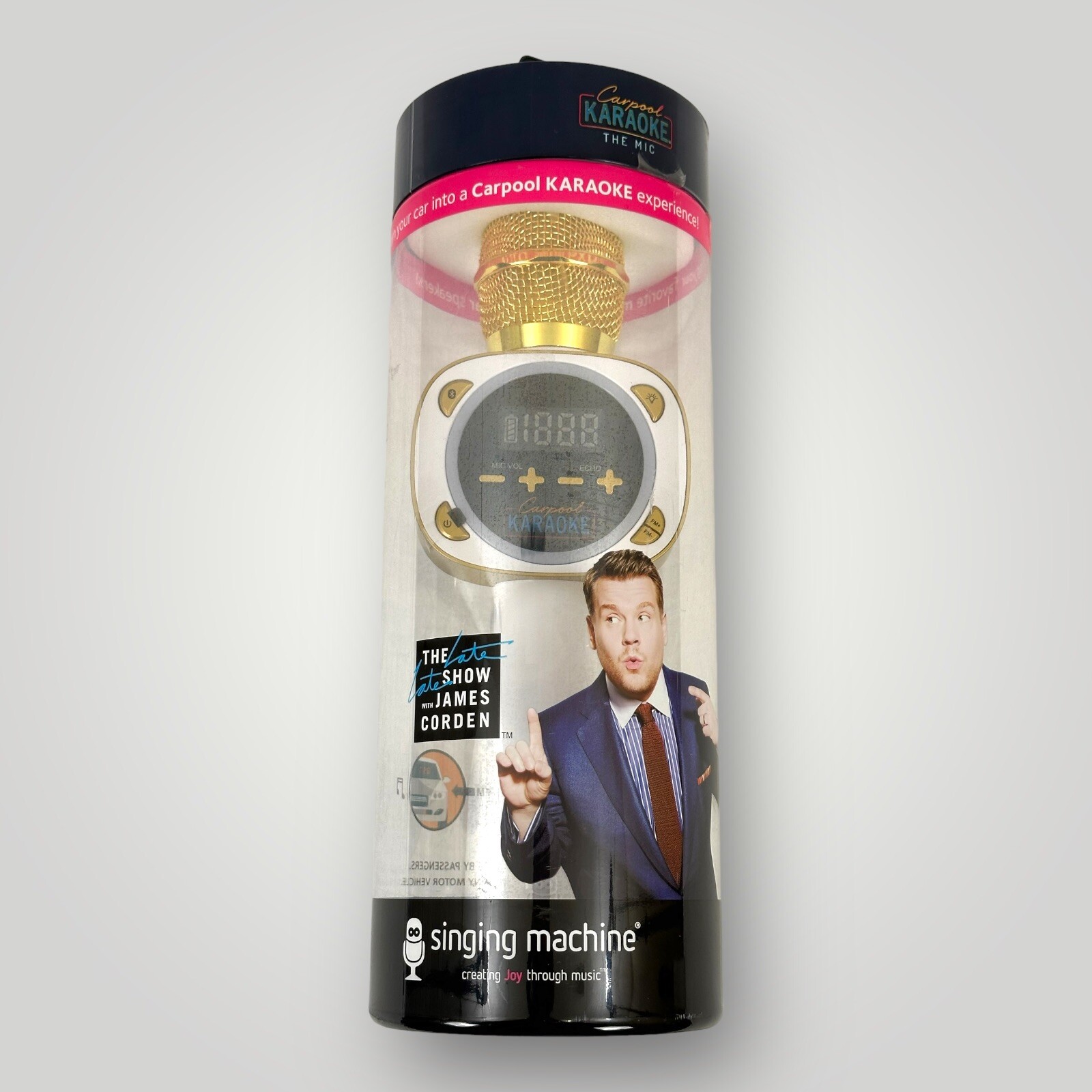 Carpool Singing Machine Carpool Karaoke The Mic Bluetooth Microphone WORKS