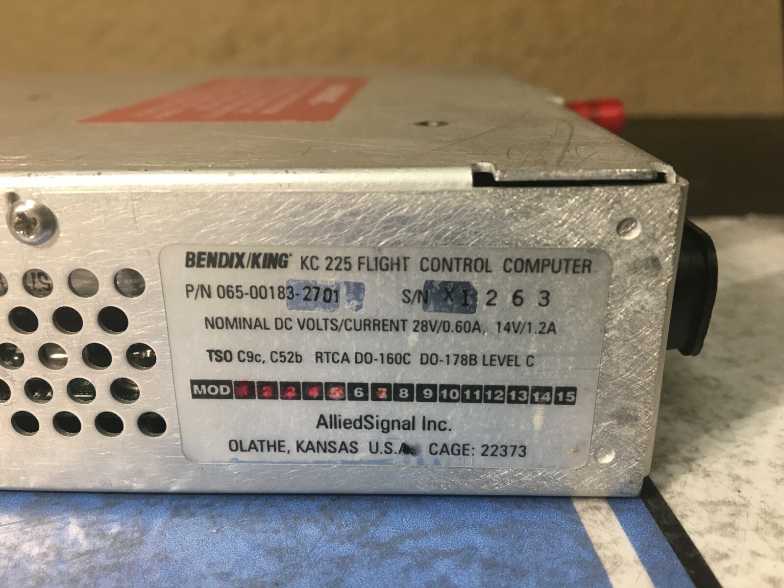Flight Control Computer KC225 065-00183-2701 w/ October 2020 Repaired 8130