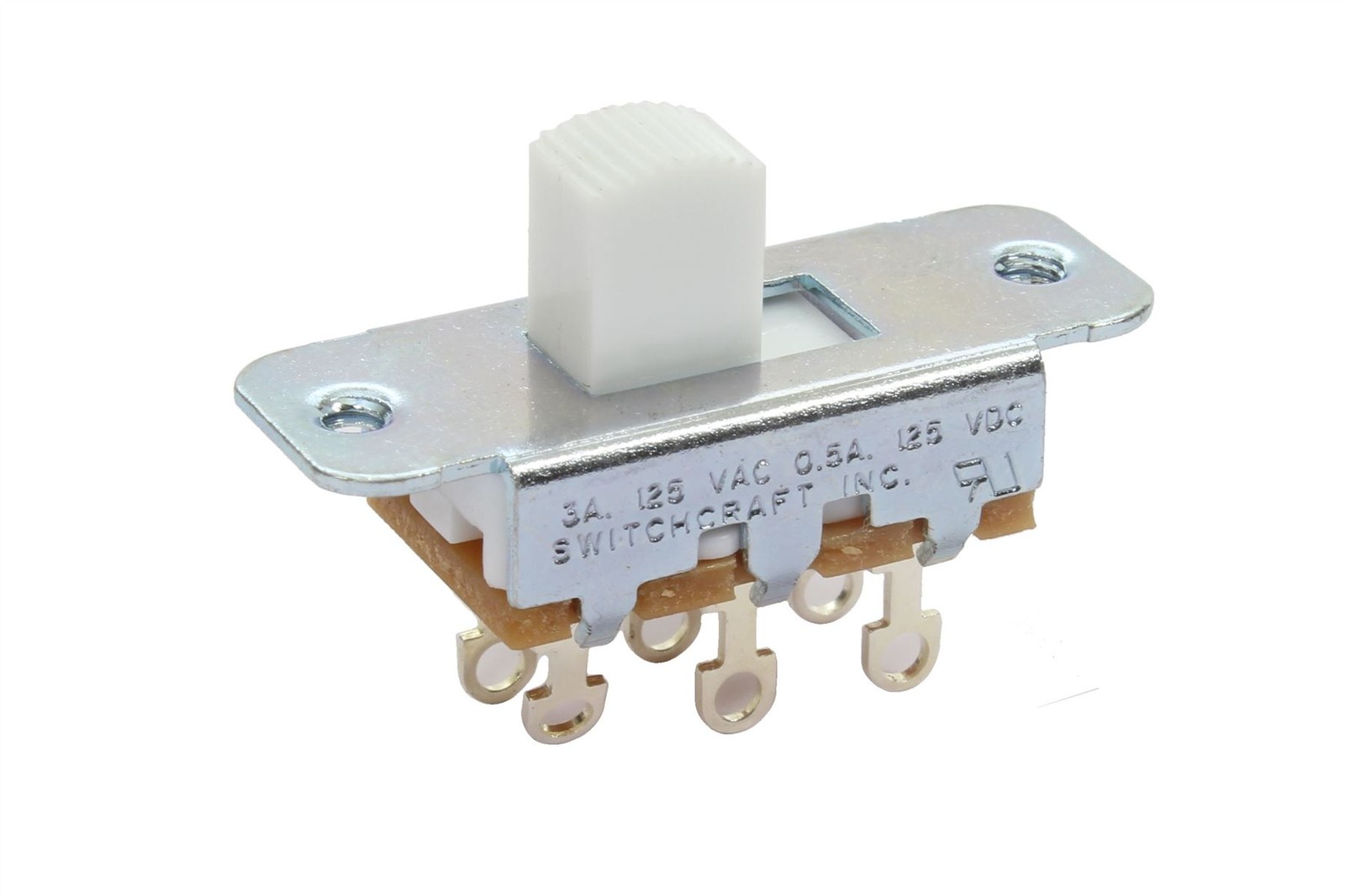 Switchcraft White On-On Slide Switch for Jazzmaster Jaguar guitars