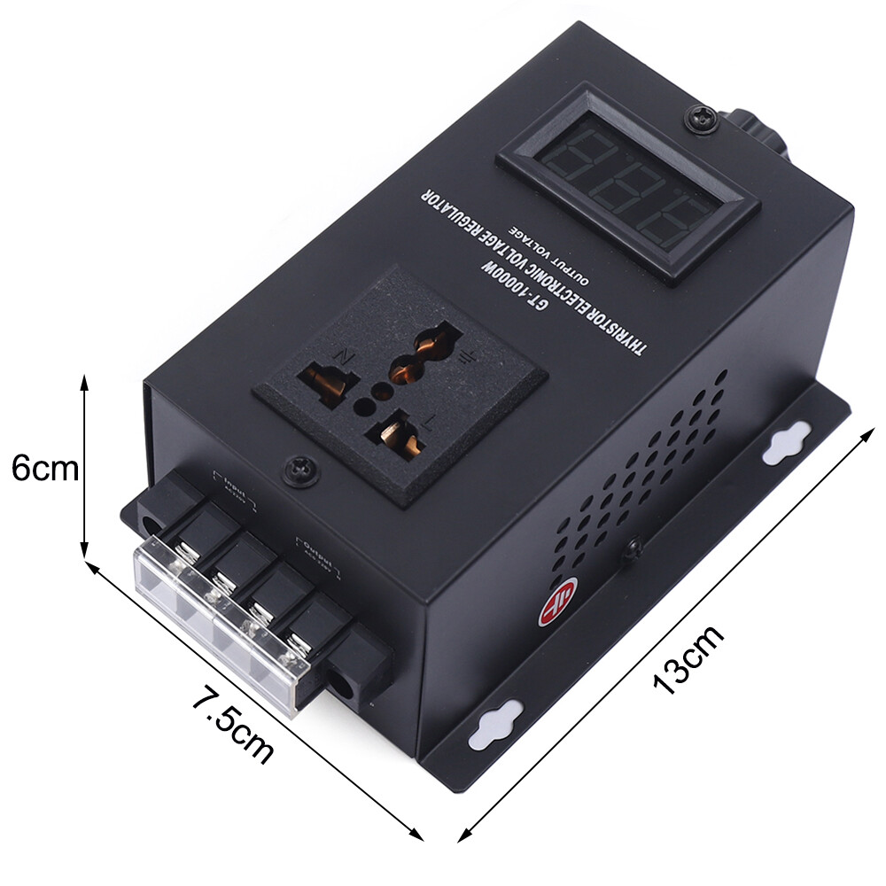 SCR Voltage Regulator 10000W, AC 110V Variable Voltage & Speed Control