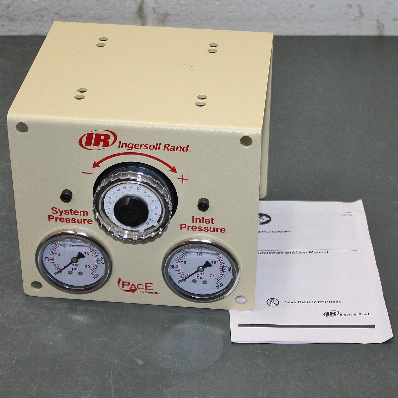 Ingersoll Rand Air Pressure Regulator 49124381, 1/2" NPT, 0 to 160 psi, 75 cfm