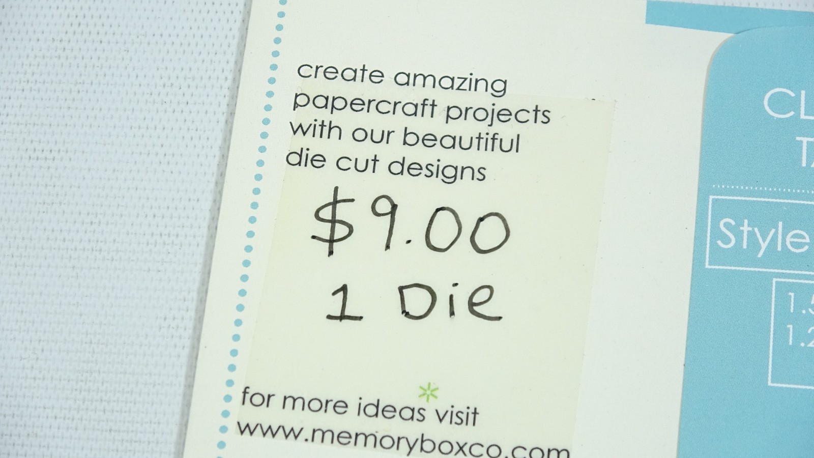 2011 Memory Box Craft Steel Die Classic Tags Label Style 98105