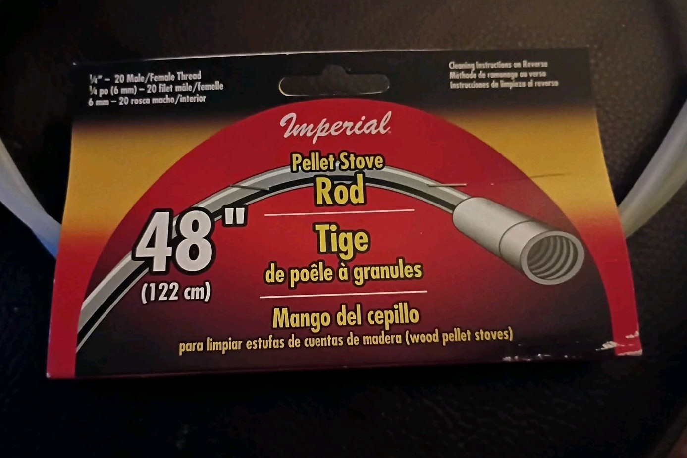 Pellet Stove Brush Rod - 48" - Imperial