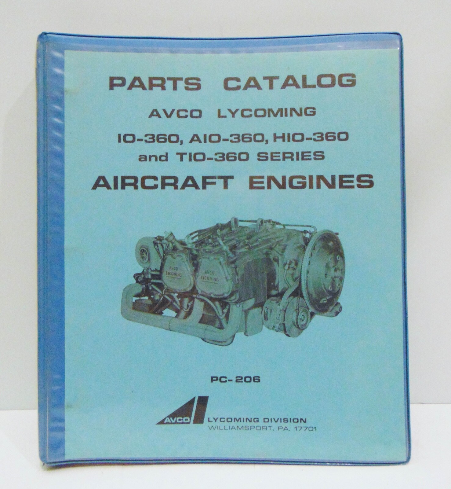 Avco Lycoming Parts Catalog IO-360 AIO-360 HIO-360 TIO-360 Aircraft Engines