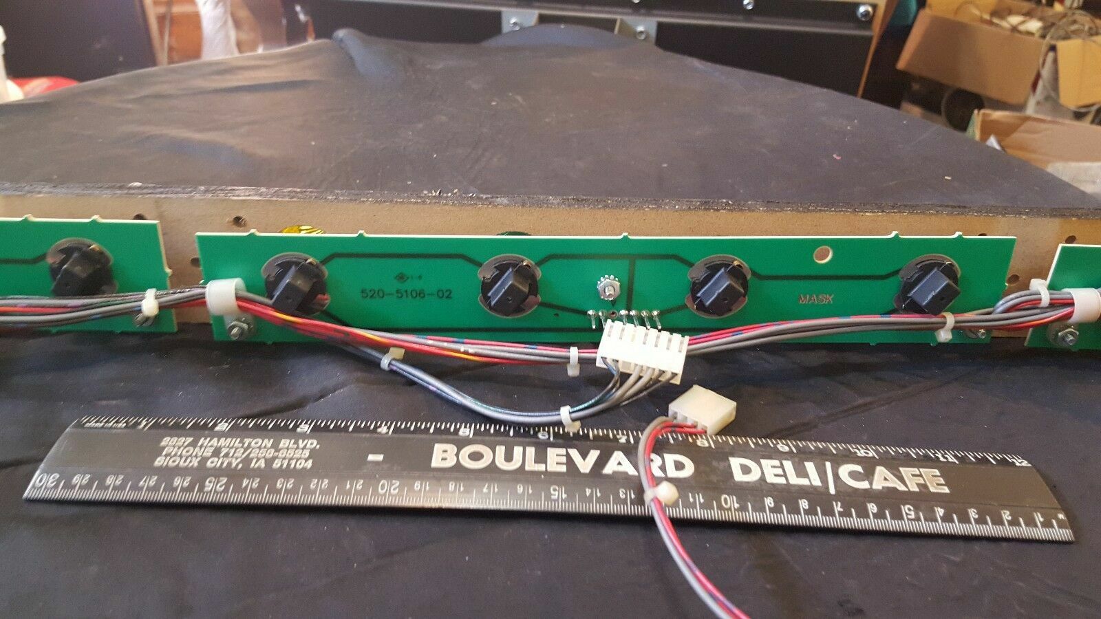 THE MASK Side Running Light Fixture for DATA EAST Ticket Redemption Arcade Game