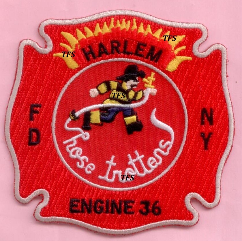 New York City Fire Dept Engine 36 Patch Harlem Disbanded