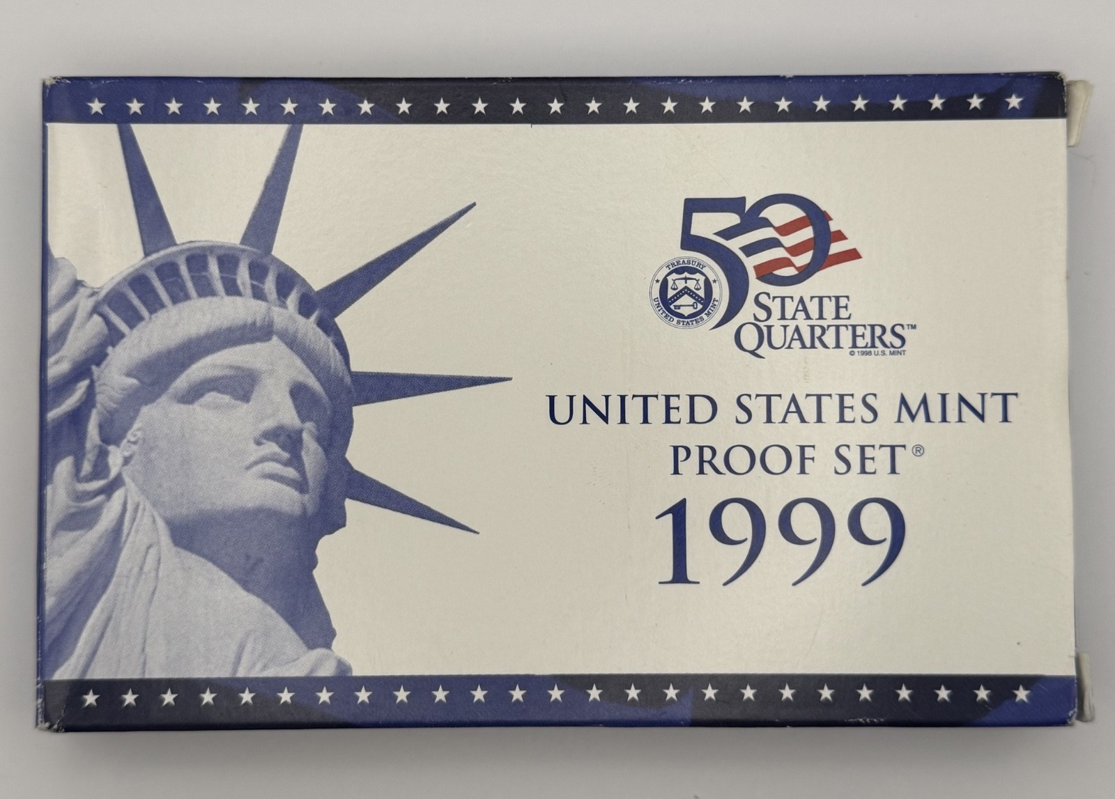 1999 US Mint Proof Set With Box & COA - 9 Coins