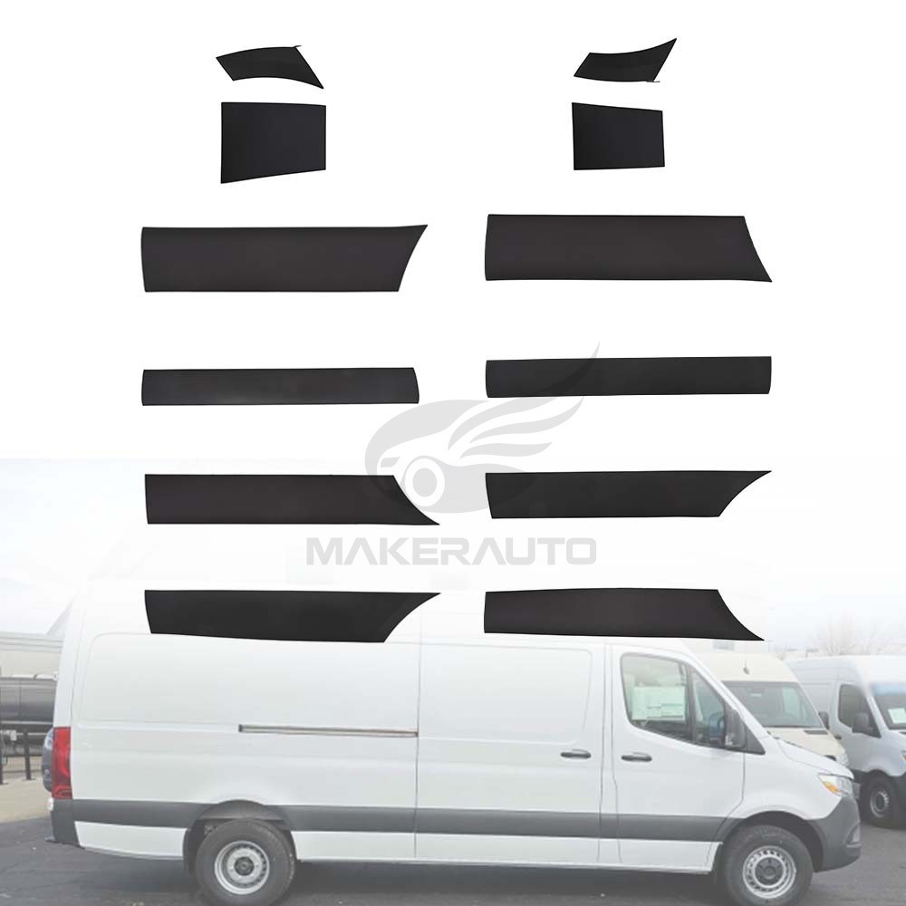 Door Side Strip Body Molding Trim For 2019-2025 Mercedes Sprinter 2500-3500XD